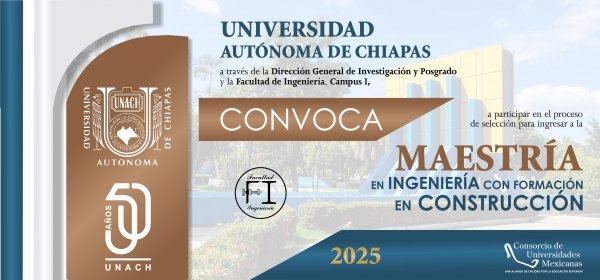 Convocatoria Maestría en Ingeniería con Formación en Construcción